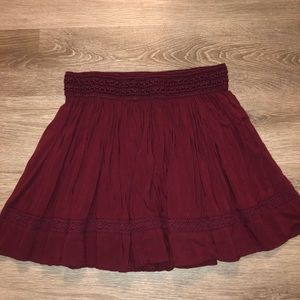 Aeropostale burgundy skirt